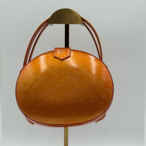 LOEWE 2 Way Bag Patent leather Orange Vintage - Picture 17 of 17